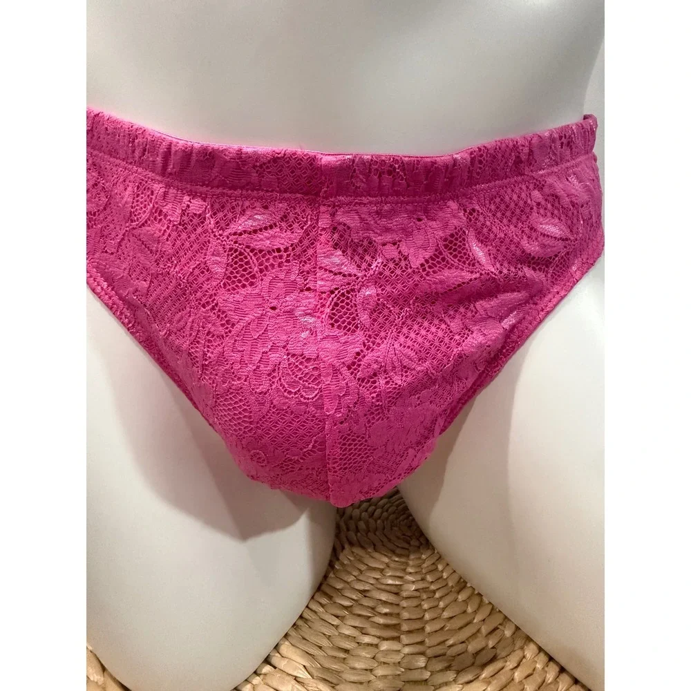 Cosabella Never Say Never Men's Classic G-String Rani Pink XL NWT